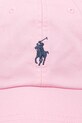 Бавовняна бейсболка Polo Ralph Lauren 211912843 рожевий SS25