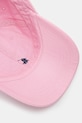 Памучна шапка с козирка Polo Ralph Lauren розов 211912843