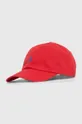 czerwony Polo Ralph Lauren czapka z daszkiem bawełniana Damski
