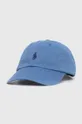 μπλε Βαμβακερό καπέλο του μπέιζμπολ Polo Ralph Lauren Γυναικεία
