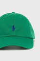 Βαμβακερό καπέλο του μπέιζμπολ Polo Ralph Lauren 211912843 πράσινο SS25