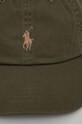 Polo Ralph Lauren czapka z daszkiem bawełniana 211912843 zielony SS25