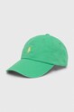 Polo Ralph Lauren czapka z daszkiem bawełniana bawełna zielony 211912843