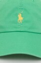 Polo Ralph Lauren czapka z daszkiem bawełniana 211912843 zielony SS25