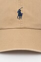 Polo Ralph Lauren czapka z daszkiem bawełniana 211912843 beżowy SS25