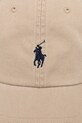 Бавовняна бейсболка Polo Ralph Lauren 211912843 бежевий SS25
