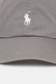 Polo Ralph Lauren czapka z daszkiem bawełniana 211912843 szary SS25