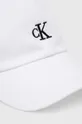 Pamučna kapa sa šiltom za bebe Calvin Klein Jeans bijela
