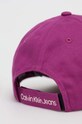 Dziewczynka Calvin Klein Jeans czapka z daszkiem bawełniana dziecięca IU0IU00150.PPYX fioletowy