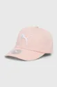 рожевий Дитяча бавовняна кепка Puma ESS Cap Jr Для дівчаток