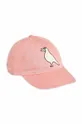 ροζ Παιδικό βαμβακερό καπέλο μπέιζμπολ Mini Rodini Για κορίτσια