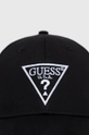 Βαμβακερό καπέλο μπέιζμπολ Guess <p> Κύριο υλικό: 100% Βαμβάκι Φόδρα: 100% Πολυεστέρας</p>