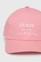 Παιδικό καπέλο μπέιζμπολ Guess ροζ