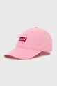 Παιδικός σκούφος Levi's απλικέ ροζ 9A8329