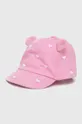 różowy Mayoral Newborn czapka dziecięca Dziewczęcy