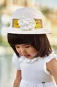 biały Mayoral kapelusz z domieszką lnu Dziewczęcy