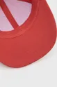 czerwony United Colors of Benetton czapka z daszkiem bawełniana dziecięca