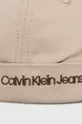 Calvin Klein Jeans czapka bawełniana dziecięca beżowy
