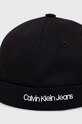 Calvin Klein Jeans caciula de bumbac pentru copii IU0IU00427.PPYX negru SS23