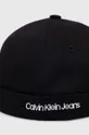 Παιδικός βαμβακερός σκούφος Calvin Klein Jeans μαύρο
