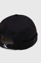 Dziewczynka Calvin Klein Jeans czapka bawełniana dziecięca IU0IU00427.PPYX czarny