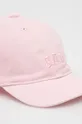 GAP czapka z daszkiem bawełniana dziecięca różowy