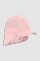 рожевий Дитяча бавовняна шапка Coccodrillo Для дівчаток