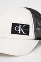 παιδικό καπέλο μπέιζμπολ Calvin Klein Jeans λευκό
