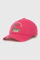 ροζ Παιδικό βαμβακερό καπέλο μπέιζμπολ Fila Παιδικά