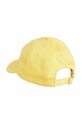 Mini Rodini czapka z daszkiem bawełniana dziecięca 2326510723 żółty SS23