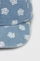 United Colors of Benetton czapka z daszkiem bawełniana dziecięca niebieski