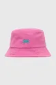 roza Otroški bombažni klobuk United Colors of Benetton Otroški