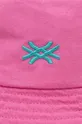 Παιδικό βαμβακερό καπέλο United Colors of Benetton ροζ