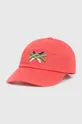 ροζ Παιδικό βαμβακερό καπέλο μπέιζμπολ United Colors of Benetton Παιδικά