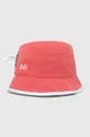 Pamučni dvostrani šešir za djecu United Colors of Benetton crvena
