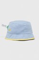 Αναστρέψιμο βαμβακερό παιδικό καπέλο United Colors of Benetton 6GIAGA00O.P.SEASONAL μπλε SS23