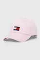 ροζ Παιδικό βαμβακερό καπέλο μπέιζμπολ Tommy Hilfiger Παιδικά