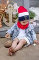 bordowy Jamiks czapka bawełniana dziecięca LEIF Dziecięcy