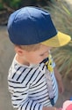 Jamiks caciula de bumbac pentru copii albastru PINOKIO.Nakryc.JLF072.K