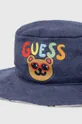 Guess kapelusz dwustronny dziecięcy Materiał 1: 60 % Bawełna, 40 % Poliester, Materiał 2: 95 % Bawełna, 5 % Elastan