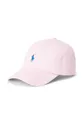 ροζ Παιδικό βαμβακερό καπέλο μπέιζμπολ Polo Ralph Lauren Παιδικά