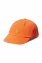 oranžna Otroška bombažna bejzbolska kapa Polo Ralph Lauren Otroški