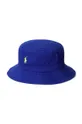 тёмно-синий Детская хлопковая шляпа Polo Ralph Lauren Детский
