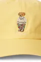 Detská bavlnená šiltovka Polo Ralph Lauren žltá