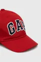 Παιδικό βαμβακερό καπέλο μπέιζμπολ GAP κόκκινο
