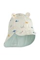 Детска памучна шапка с две лица Liewood изчистен тюркоазен LW17698