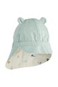 Детска памучна шапка с две лица Liewood LW17698 тюркоазен SS25