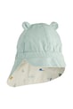 Детска памучна шапка с две лица Liewood LW17698 тюркоазен SS25