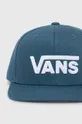 Παιδικό βαμβακερό καπέλο μπέιζμπολ Vans BY DROP V II SNAPBAC VANS TEAL μπλε