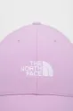 The North Face czapka z daszkiem dziecięca fioletowy